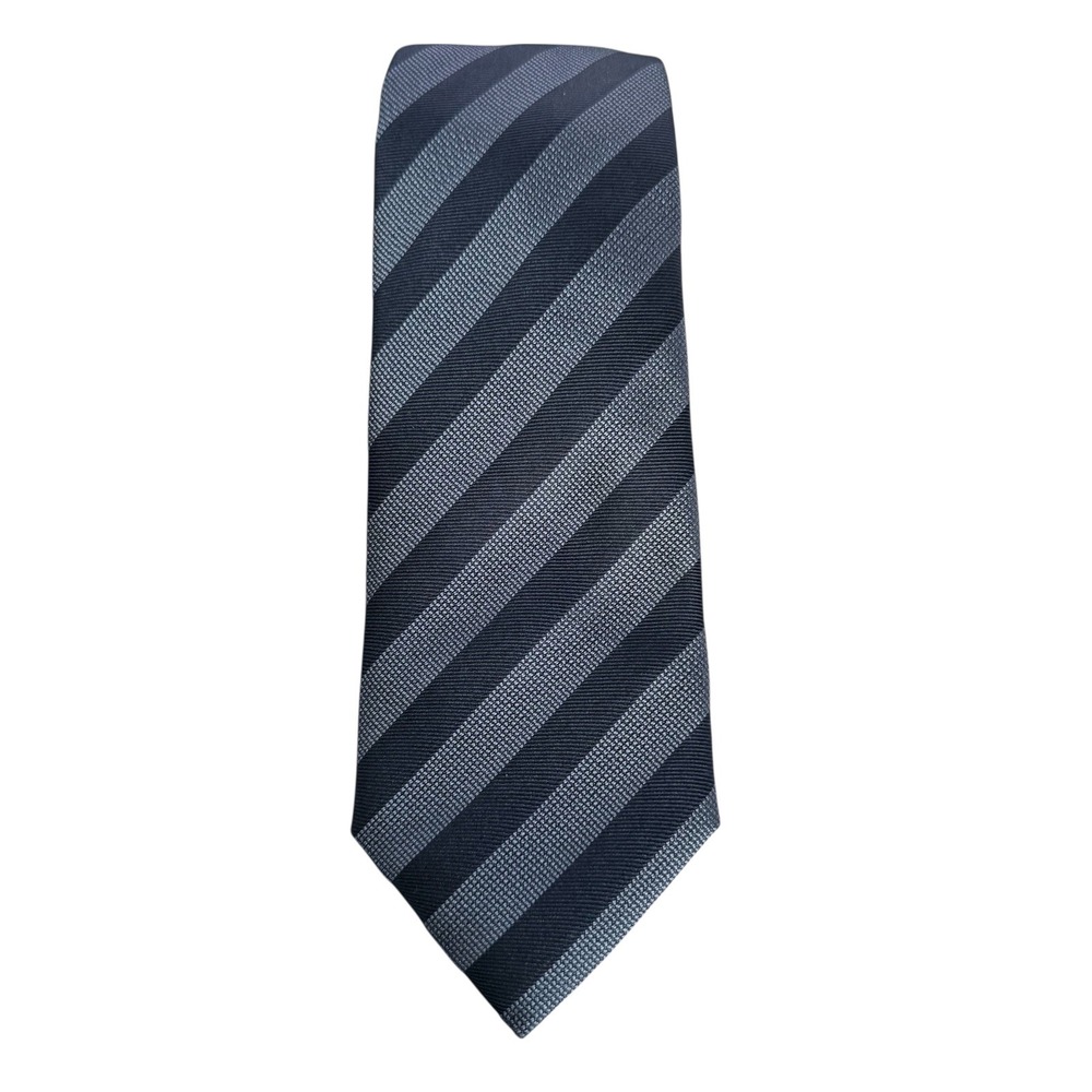 Hugo Boss Mens Silk Tie‎ Blue Striped NWT